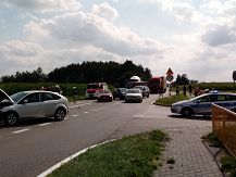 Wypadkowa środa na trasie Łomża – Ostrów Mazowiecka