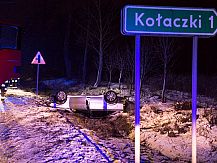 Groźny wypadek w okolicy miejscowości Kołaczki.