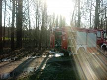 Pożar lasu w Truszkach