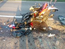 Groźny wypadek młodej motocyklistki