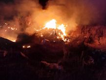 Pożar w okolicy miejscowości Stara Jakać