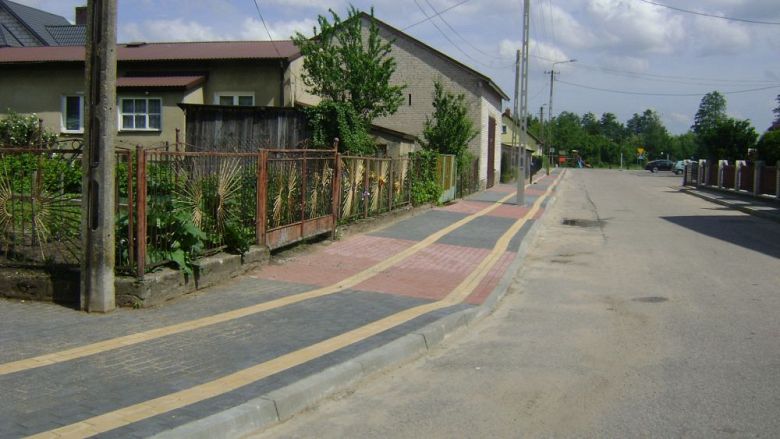 Przebudowa chodnika na ulicy Nowej w Śniadowie zakończona