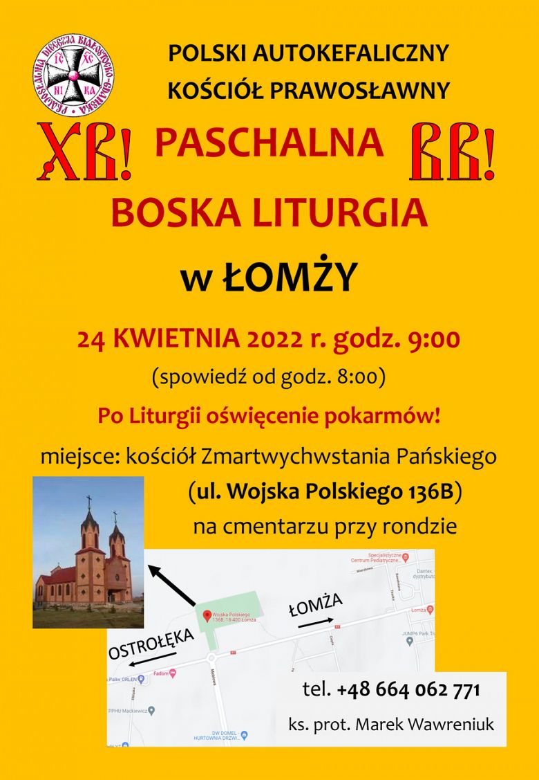 Paschalna Boska Liturgia w Łomży