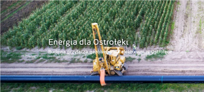 Rozpoczęła się budowa gazociągu do elektrowni w Ostrołęce