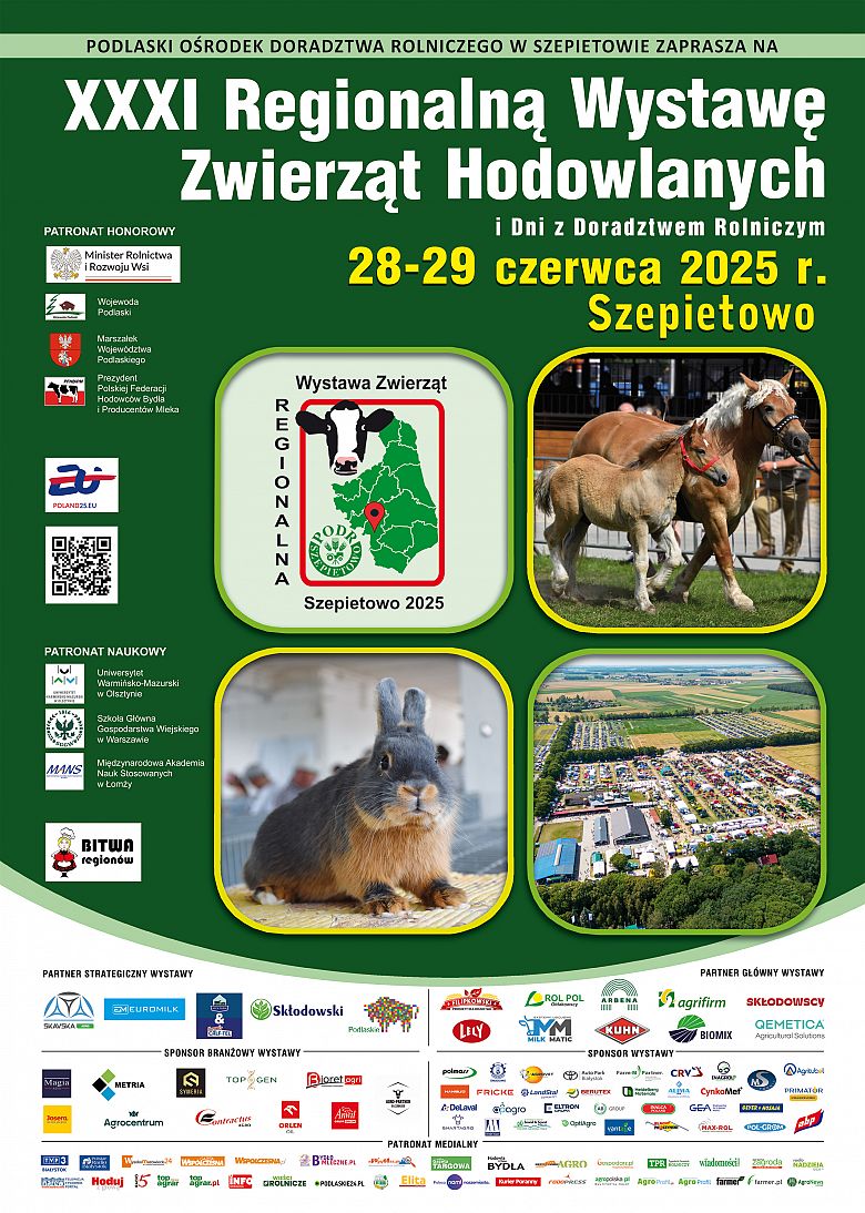 Zaproszenie na XXXI Regionalną Wystawę Zwierząt Hodowlanych