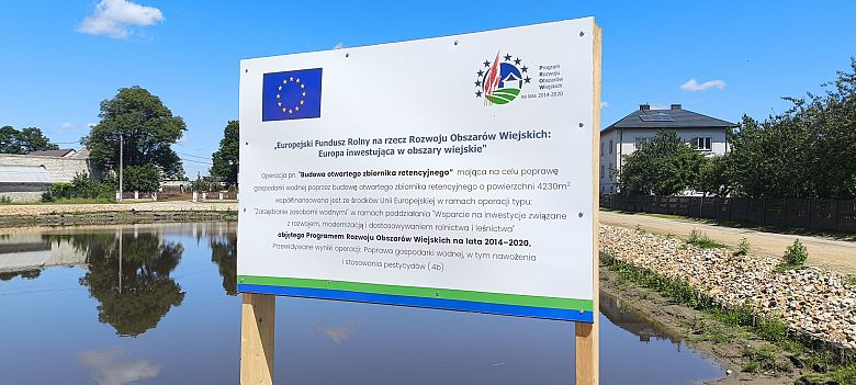 W miejscowości Wierzbowo oddany został do użytkowania zbiornik retencyjny.